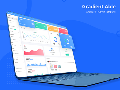 Gradient Able Angular 11 Admin Template analysis analytics chart analytics dashboard angular angular 11 angular dashboard gradient gradient able professional design sales sales dashboard sass ui ui designer ui ux design uidesign uiux