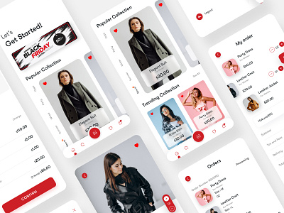 Flip Brand Store. branding clean design fashion fashion app fashion brand minimal ui ui ux ui kits ui8 ux