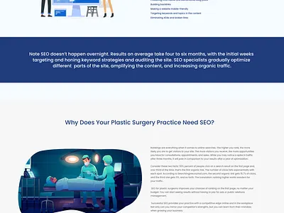 SEO website design header minimalist web