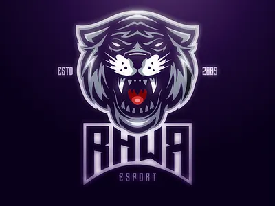 Rawr animation branding character characterdesign esport illustration illustrator logo logodesigners mascot