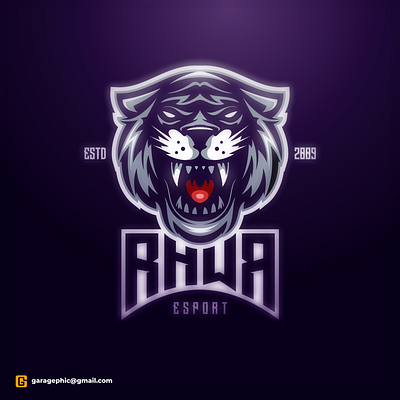 Rawr animation branding character characterdesign esport illustration illustrator logo logodesigners mascot