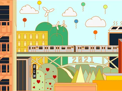 A Better Day better bright cityscape clean dribbble dribbbleweeklywarmup new