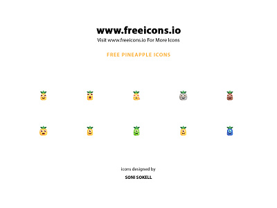 Free Pineapple icons design free icons icon vector web