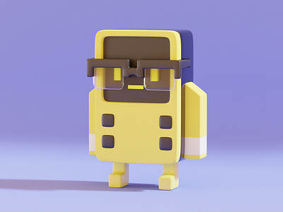 Lil' tech nerd 3d art blender blender 3d design illustration modeling