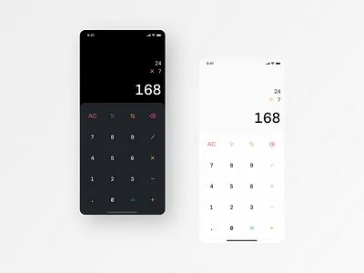 Daily UI - Day 4. Calculator UI design app calculator clean ui dailyui design figma minimalistic ui ux