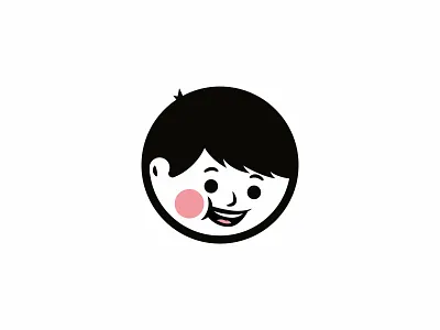 1644 - Cupcake Boy boy branding circle cupcakes face food head icon illustration johnny logo smile sticker stroke tribute vintage