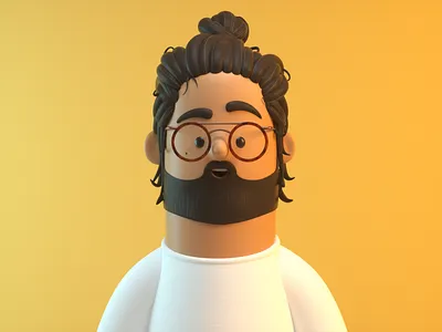 VAGO 3d c4d character design hipster illustration man person render vago
