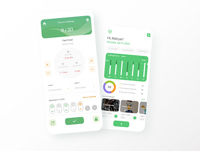 Life Habits minimal mobile ui uidesign uiux user experience user interface userinterface