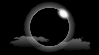 solar eclipse astronomy concept cosmic design illustration illustrator