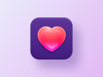 Soulmate App Icon 3d app app layout art clean couple design designs flat flat illustration heart icon iconography love minimal type type typography typogaphy web website