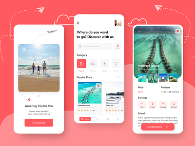 Travel App booking app clean ui mobile ui travel app uidesign