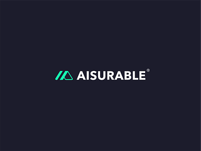 Logo design | Aisurable ai analytics branding combination mark design identity illustration insurance logo