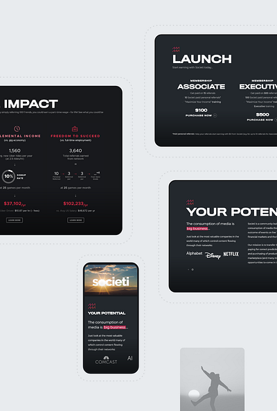 Landing Page & Video Design: Societi hero banner hero video intro page intro video landing page one page site one page website product intro product video video video design video production video website web video website website landing page website video