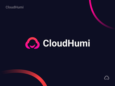 Logo Design - CloudHumi brand brand design brand identity branding branding design cloud human icon logo logo design logotype minimal person smile