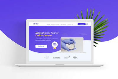 Master Clear Aligner Identity & Landing Page app branding design landing page logo ui web webdesign