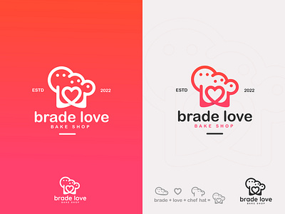 Brade love logo (Bake shop) bekery logo best logo brand identity design branding bread bread bekery breakfast colourful logo creative design food logo gradiant grain graphic design logo logo designer logo mark mark symbol toast