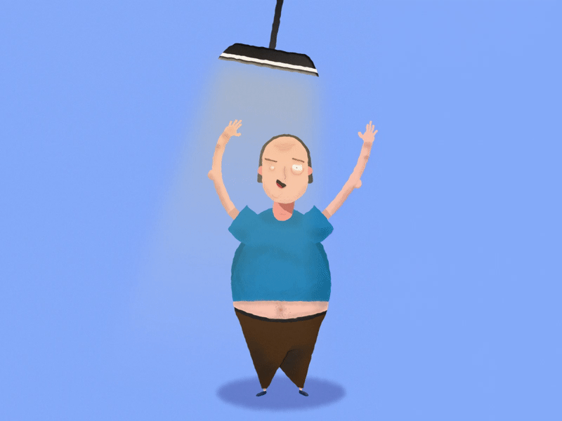 Freaky wavy guy after effects animated gif character character animation illustration noise texture photoshop