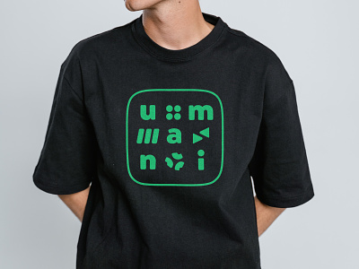 T-shirt design black t-shirt brand identity branding edtech figma green startup swag t-shirt t-shirt design