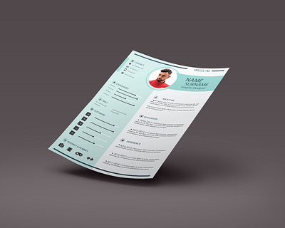 Resume/CV Template Design animation branding cv design cv resume template design minimal resume typography vector web