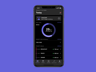 Daily goal mobile app achive daily goal goal mobile app mobile design mobile ui progress timeline ui