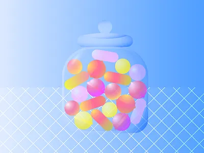 Serenity bright candy cosy editorial illustration gradients home illustration lollipop minimal