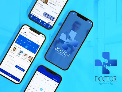 Doctor Appointment App app design app designer app ui design doctor app doctor appointment doctor logo doctors hospital mobile app mobile app design ui ui design ui kit ui ux design uiux web design