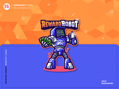 Reward Robot Mascot Logo badge cartoon cartoon character character cool logo esport esport team esportlogo game online gaming logo logo maker logodesign mascot mascot design mascot logo twitch twitch logo twitch.tv vector