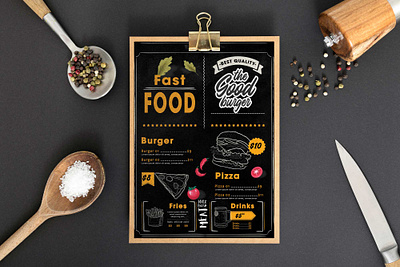 Fast Food Restaurant Menu Design Template design design template designs illustration latest 2020 menu menu design menu design template psd psd mockup web