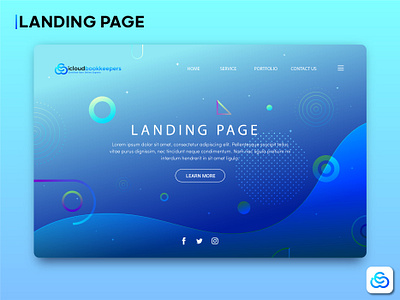 Landing page brand guideline business logo landing page