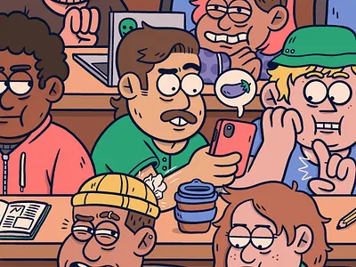 Lecture Theatre - Nexus Cover cartoon character illustration