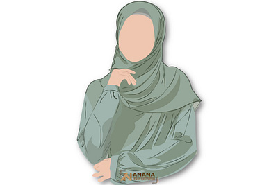 Muslimah green design green illustraion illustration illustrator muslimah vector woman woman illustration