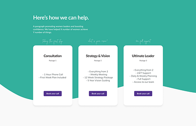 Here is how we can help call to action cards cards ui curves figma flat colour script font web design