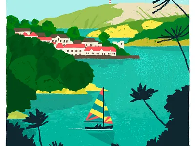 Fowey digital illustration