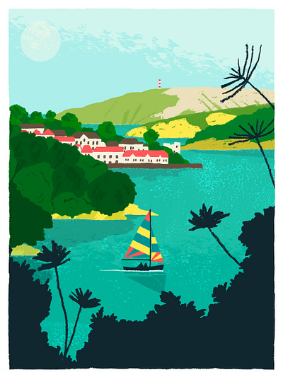 Fowey digital illustration