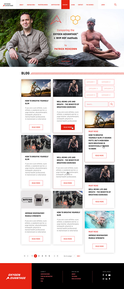 Oxygen Advatage Blog Page blog creative ui uiux webdesign webdesigns