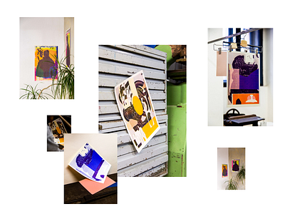 Riso posters vol. 1 abstract analogue blender collaboration gondeková japan karla noise posters riso risoprint