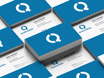 QualiMedLab Business Card business card design logo design print design