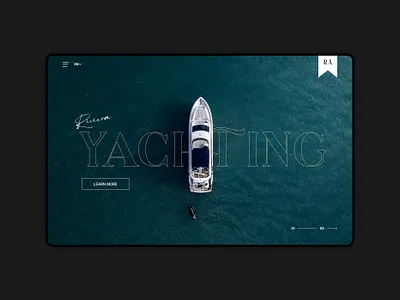 Riviera Yachting Website Concept boats branding design homepage homepage design landing logo luxury ui web webdesign website yacht club yachts