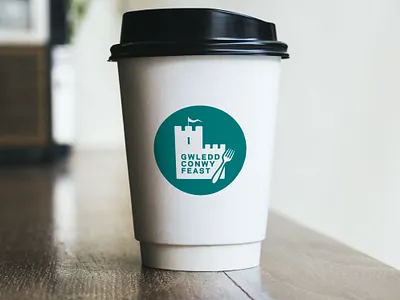 Conwy Feast branding design icon logo typography vector