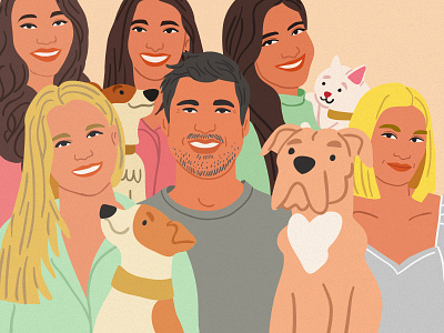 Corporate team portraits adobe illustrator blog illustration cat character character design children book illustration cute dog dog illustration illustration illustrator kids illustration picture book taty vovchek vector