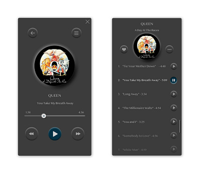 Neumorphic Design - Music app adobe xd art design minimal music app neumorphic neumorphic design neumorphism soft ui ui ux