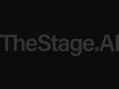 TheStage.AI Logotype ai logo brand design brand identity branding ligature logo logotype minimalist logo moon logo orbit logo planet logo space logo startup logo tech logo technology logo type typography wordmark