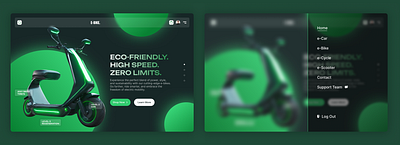 E-Bike UI – Power, Performance & Sustainability design design inspiration figma ui uiux ux