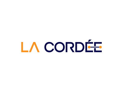 La Cordée - Logo agency branding la cordee logo modern mountaineer name simple string
