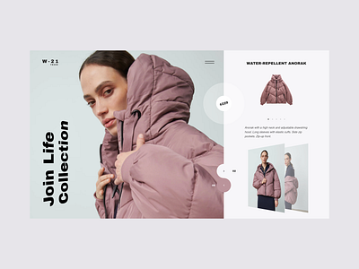 W2021 Fashion brand design inspiration lookbook ui ui design ux ux design web web design