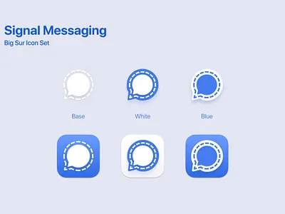 Signal Messaging Big Sur Icon Set big sur big sur icon macos macos big sur signal signal macos icon signal messaging signal messaging icon