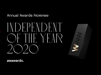 Independent of the Year Nomination by Awwwards - Vote Now!