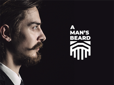 A Man's Beard Branding after effect beard beard logo beard logo design brand identity branding design illustration logo logo design man beard logo