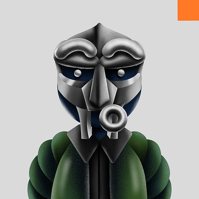 MFuzzie DOOM 3d doom fuzzie grain hank mfdoom noise procreate rap texture