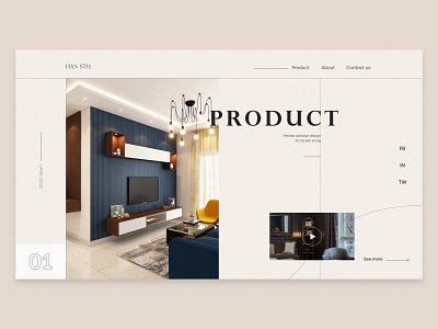 Interior Website concept interior ui ui design website design